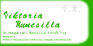 viktoria muncsilla business card